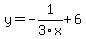 y=-1%2F3x%2B6
