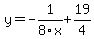 y=-1%2F8x%2B19%2F4