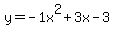 y=-1+x%5E2%2B3+x-3