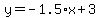 y=-1.5%2Ax+%2B+3