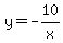 y=-10%2Fx