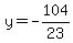 y=-104%2F23