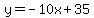 y=-10x%2B35