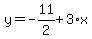 y=-11%2F2%2B3%2Ax