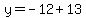 y=-12%2B13