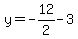 y=-12%2F2-3