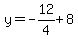 y=-12%2F4%2B8