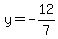 y=-12%2F7