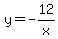 y=-12%2Fx