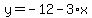 y=-12-3%2Ax