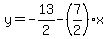 y=-13%2F2-%287%2F2%29%2Ax