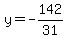 y=-142%2F31