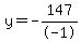 y=-147%2F-1