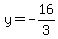 y=-16%2F3