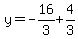 y=-16%2F3%2B4%2F3