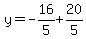 y=-16%2F5%2B20%2F5