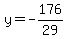 y=-176%2F29