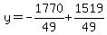 y=-1770%2F49%2B1519%2F49