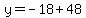 y=-18%2B48