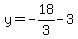 y=-18%2F3-3