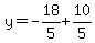 y=-18%2F5%2B10%2F5