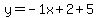 y=-1x%2B2%2B5