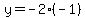y=-2%28-1%29