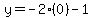 y=-2%280%29-1