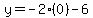 y=-2%280%29-6