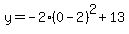 y=-2%280-2%29%5E2%2B13