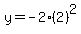 y=-2%282%29%5E2