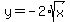 y=-2%2Asqrt%28x%29