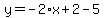 y=-2%2Ax%2B2-5