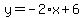 y=-2%2Ax%2B6