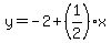 y=-2%2B%281%2F2%29%2Ax