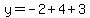 y=-2%2B4%2B3