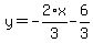 y=-2%2F3%2Ax-6%2F3