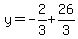 y=-2%2F3%2B26%2F3