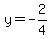 y=-2%2F4