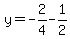 y=-2%2F4-1%2F2