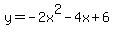 y=-2+x%5E2-4+x%2B6