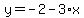 y=-2-3%2Ax