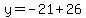 y=-21%2B26