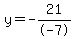 y=-21%2F-7