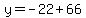 y=-22%2B66