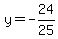 y=-24%2F25