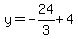 y=-24%2F3%2B4