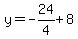 y=-24%2F4%2B8