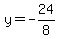 y=-24%2F8