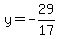 y=-29%2F17